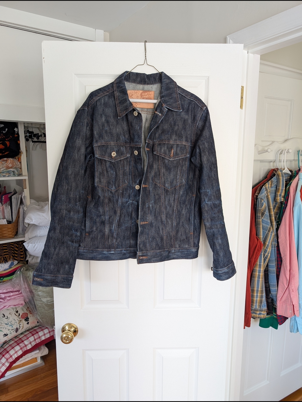 Naked And Famous 18oz Big Slub Selvedge Denim Jacket - Large